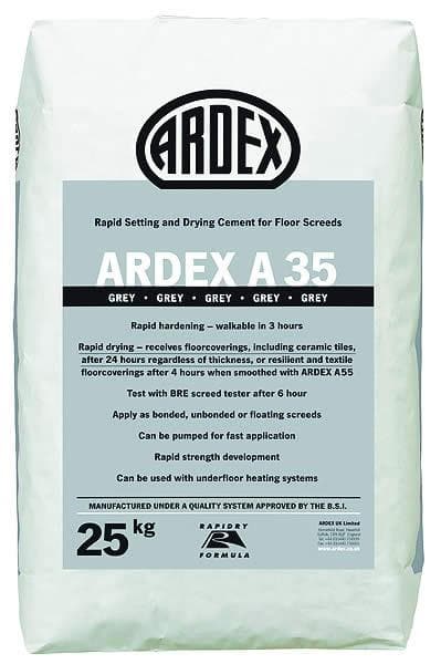 Ardex A35 Rapid Cement -  Tzursteel