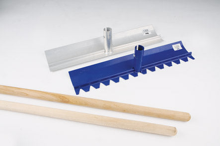 Concrete Rake C/W Handle -  Tzursteel