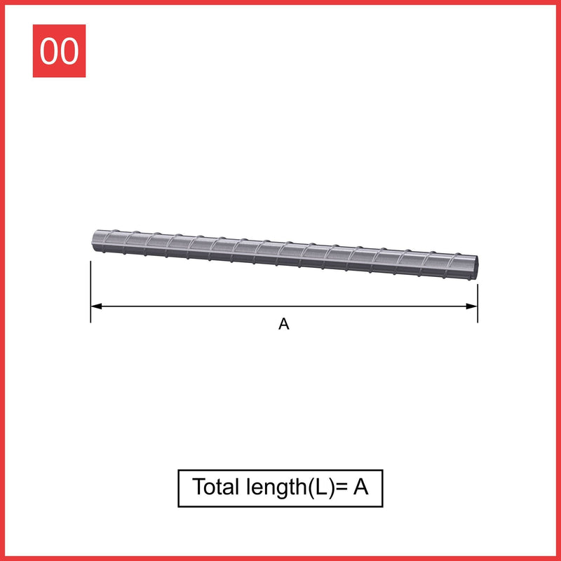 Custom Cut & Bent Rebar - Shape Code 00 -  Tzursteel