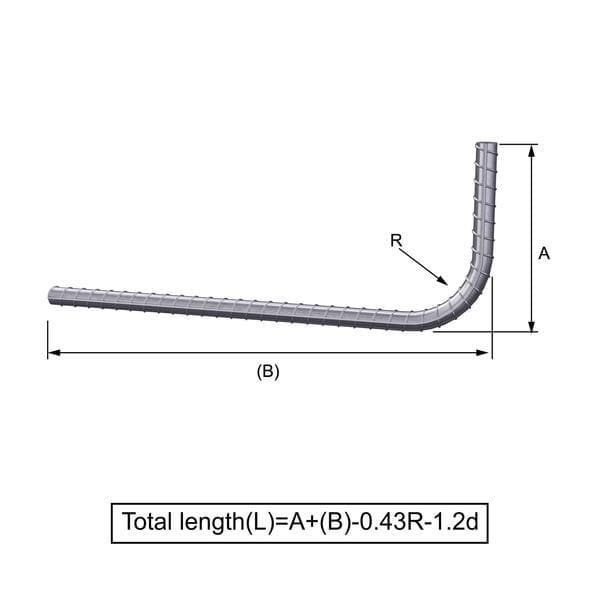 Custom Cut & Bent Rebar - Shape Code 12 -  Tzursteel