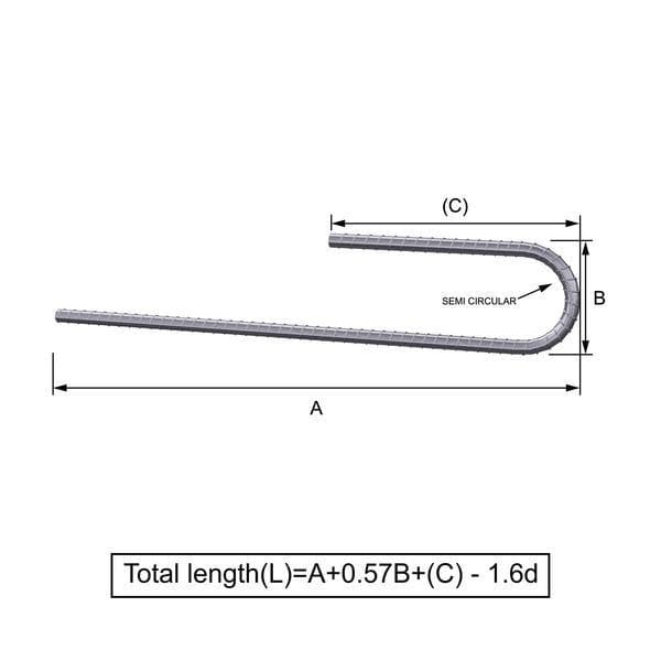 Custom Cut & Bent Rebar - Shape Code 13 -  Tzursteel