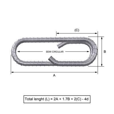 Custom Cut & Bent Rebar - Shape Code 33 -  Tzursteel