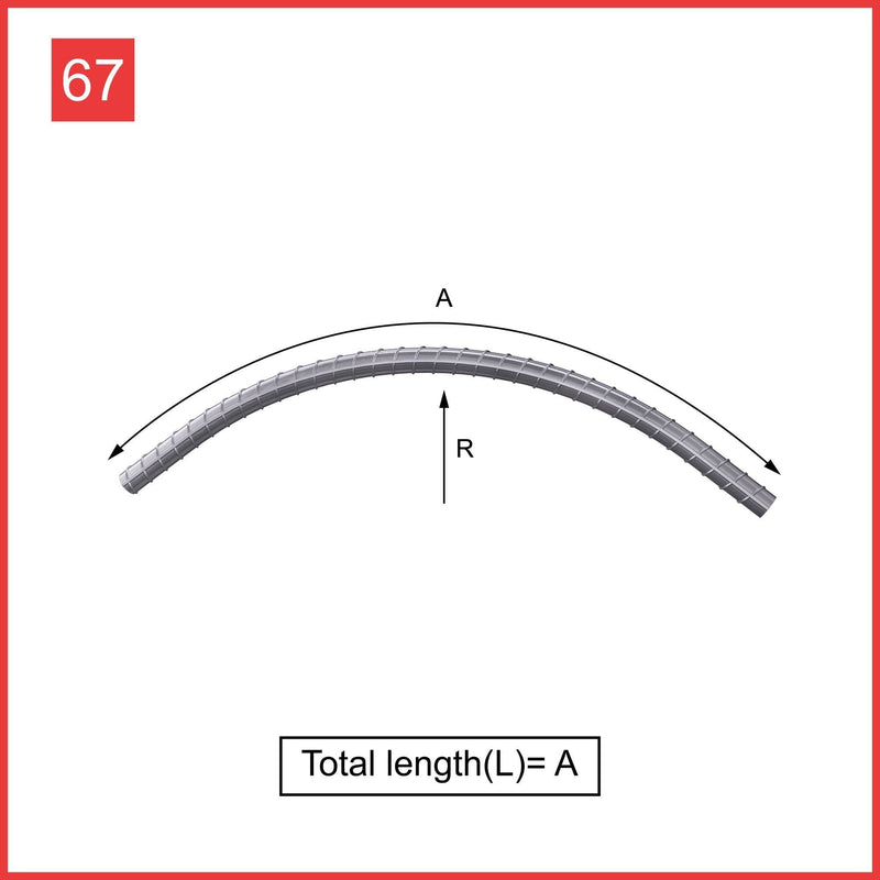 Custom Cut & Bent Rebar - Shape Code 67 -  Tzursteel